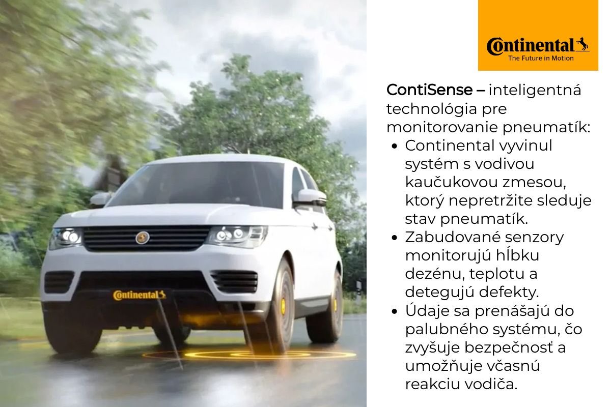 ContiSense – inteligentná technológia pre monitorovanie pneumatík.