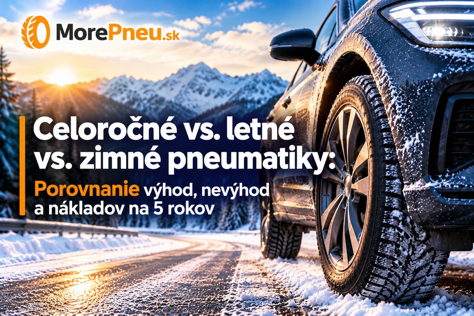 Celoročné, letné a zimné pneumatiky – porovnanie