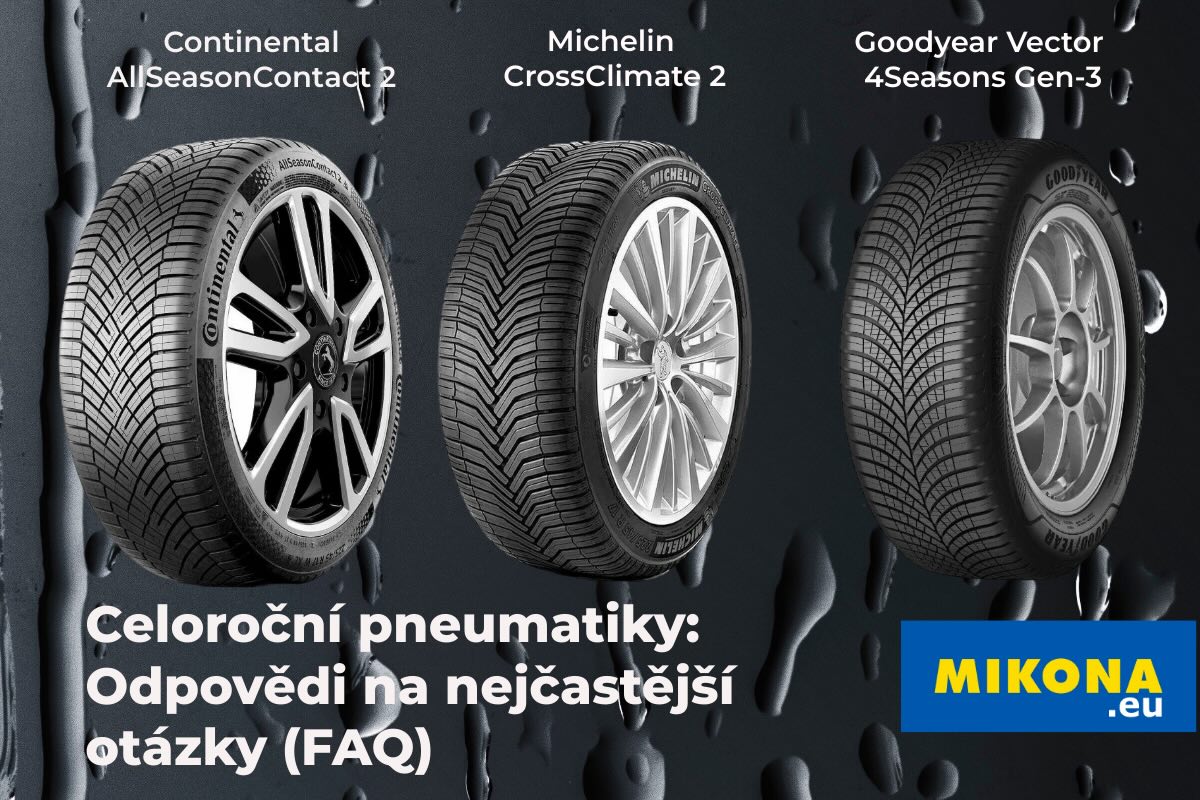 Vybíráte celoroční pneumatiky a máte mnoho otázek? Náš podrobný FAQ vám pomůže pochopit jejich výhody a nevýhody,