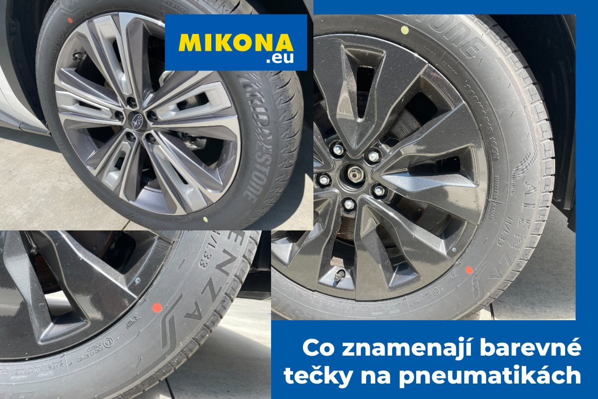Co znamenají barevné tečky na pneumatikách? Vysvětlujeme význam žlutých a červených značek a jejich vliv na vyvážení kol.