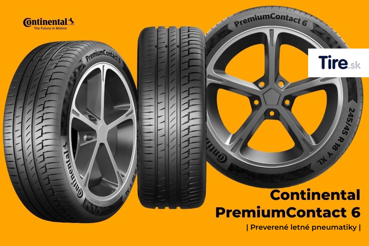 Dezén letnej pneumatiky Continental PremiumContact 6 – detail behúňa pre letné podmienky