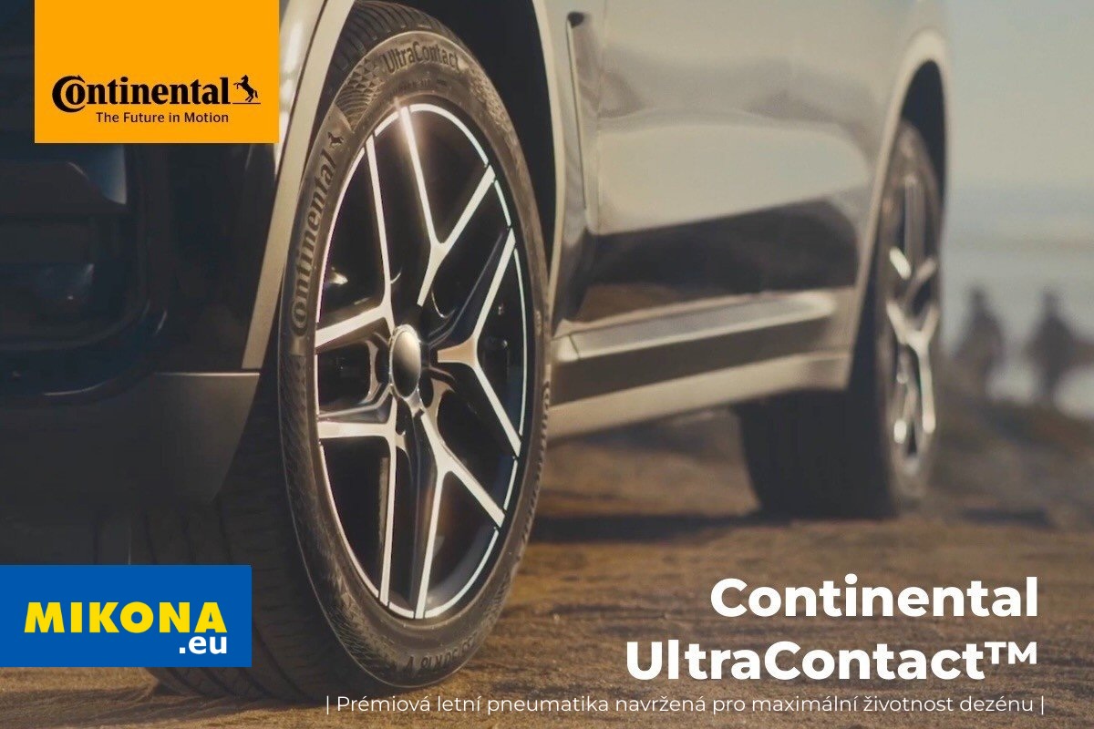 Letní pneumatika Continental UltraContact na disku, dezén pro dlouhou životnost a bezpečnou jízdu