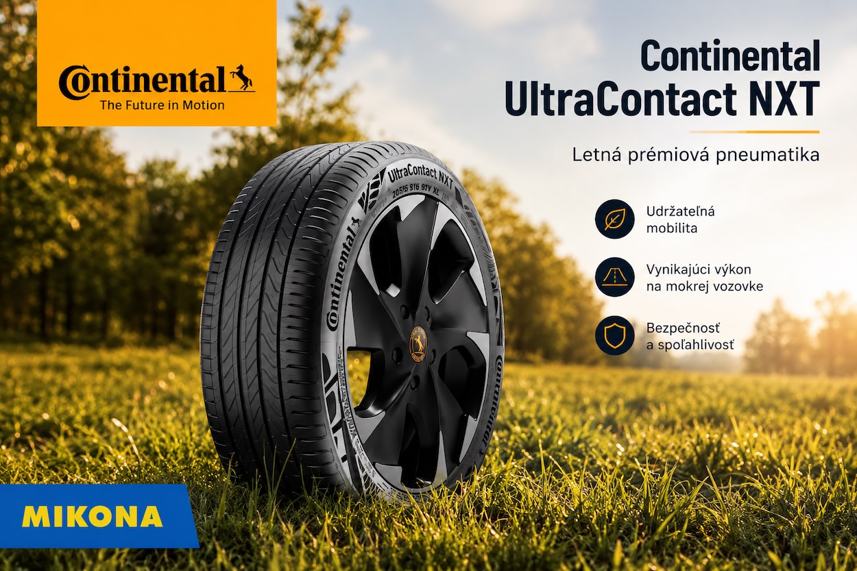 Continental UltraContact NXT – udržateľnejšia letná pneumatika na Mikona.sk