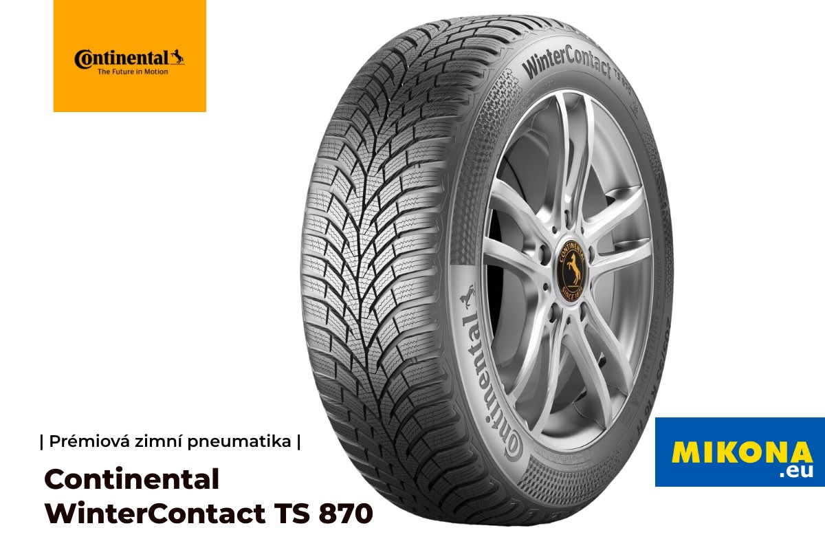 Dezén pneumatiky Continental WinterContact TS 870 – detail lamel a drážek pro maximální přilnavost na sněhu, ledu i mokré vozovce