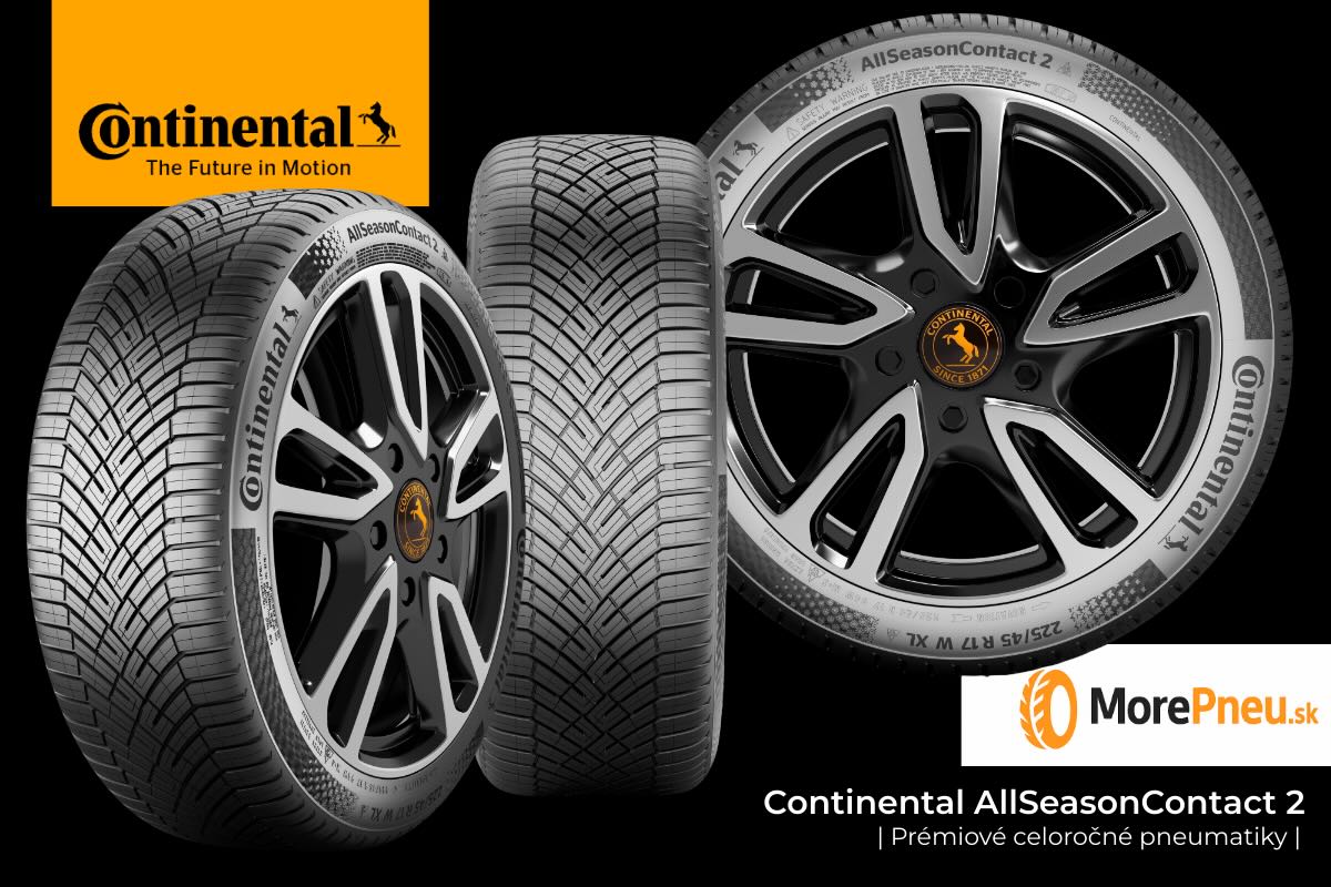 Dezén pneumatiky Continental AllSeasonContact 2 s lamelami pre celoročnú priľnavosť