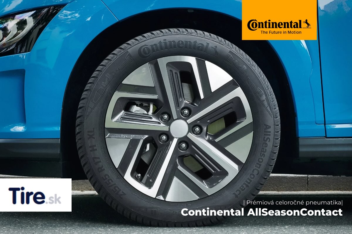Detail dezénu celoročnej pneumatiky Continental AllSeasonContact Detail dezénu celoročnej pneumatiky Continental AllSeasonContact pre bezpečnú jazdu v každom počasí.