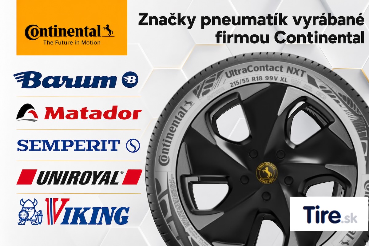 Značky pneumatík skupiny Continental – Barum, Matador, Semperit a ďalšie