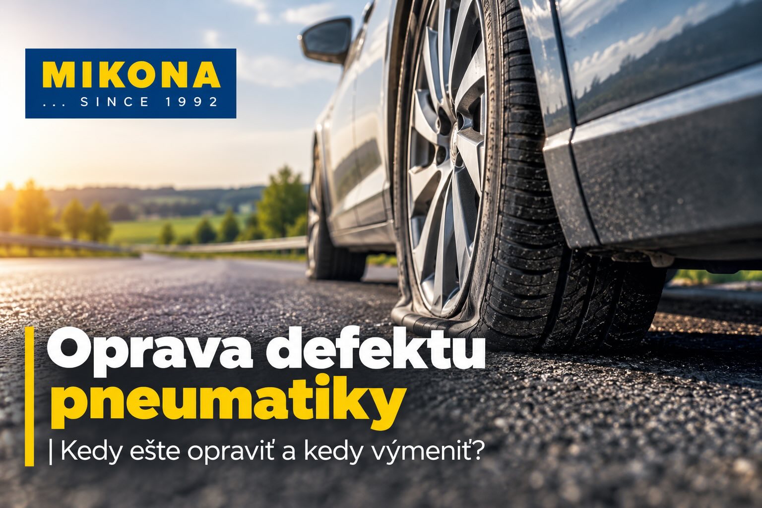 Ilustračná fotografia k článku o oprave defektu pneumatiky