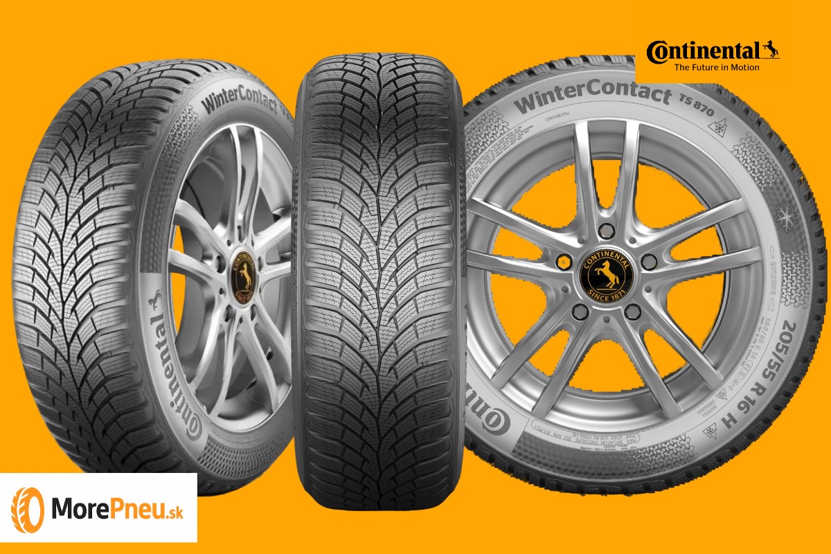 Continental WinterContact TS 870 – dezén Zimná pneumatika Continental WinterContact TS 870 – detail dezénu a bočnice