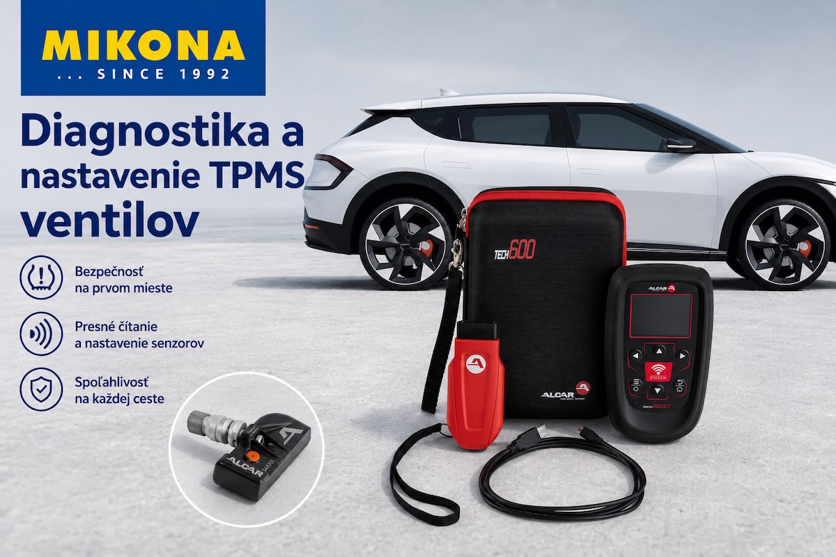 Nastavenie TPMS ventilov Diagnostika a nastavenie TPMS ventilov v pneuservisoch Mikona