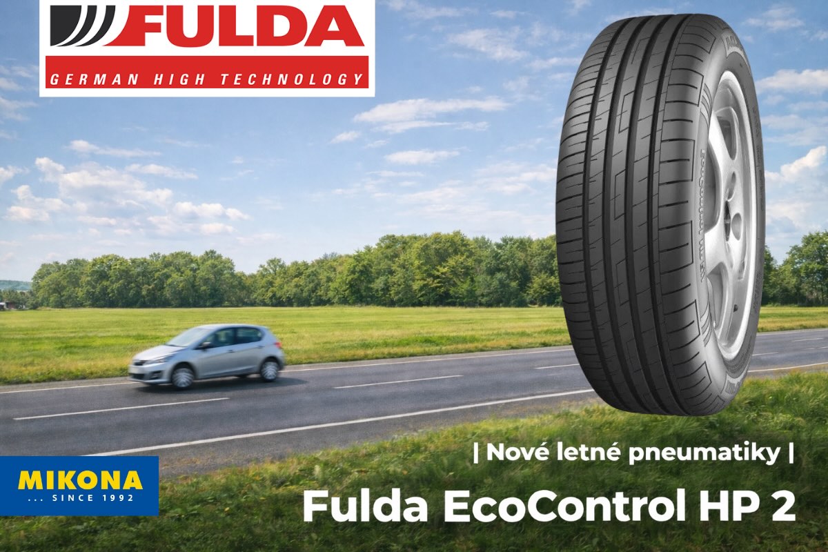 Letné pneumatiky Fulda EcoControl HP 2 s dôrazom na úspornú jazdu a spoľahlivý výkon v lete