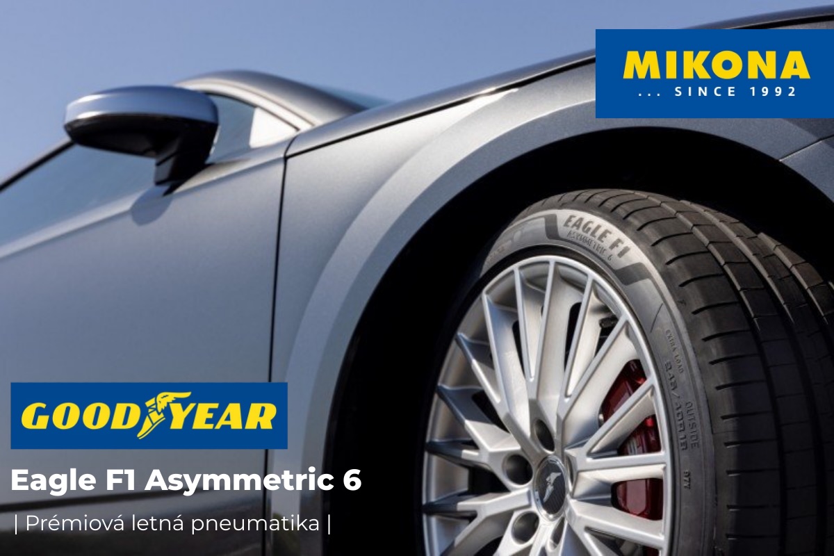 Goodyear Eagle F1 Asymmetric 6 – letná športová pneumatika na suchej ceste, Mikona.sk