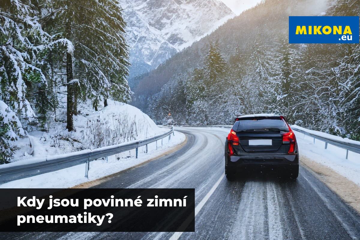 Kdy jsou povinné zimní pneumatiky? Přehled pravidel v ČR a Evropě, minimální hloubka dezénu a rady pro bezpečnou zimní jízdu.