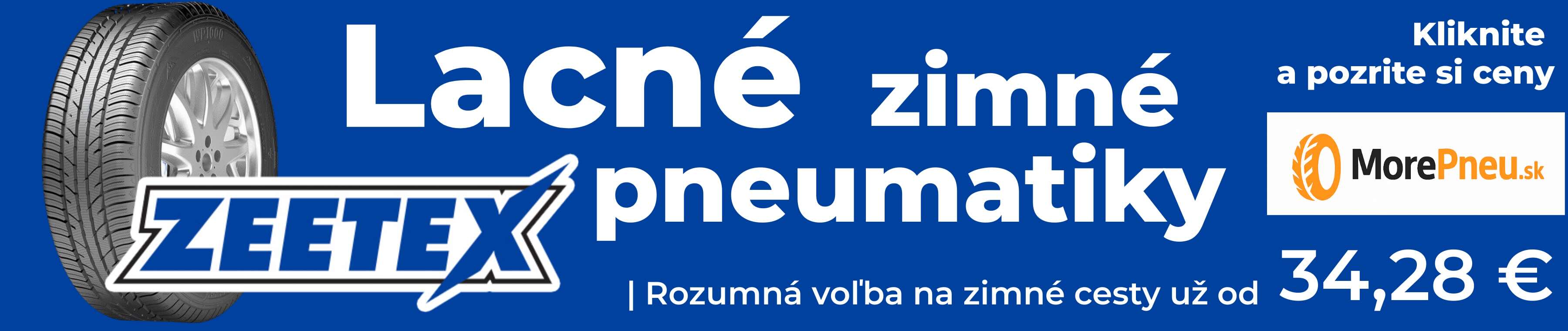 Lacné zimné pneumatiky ZEETEX za výborné ceny