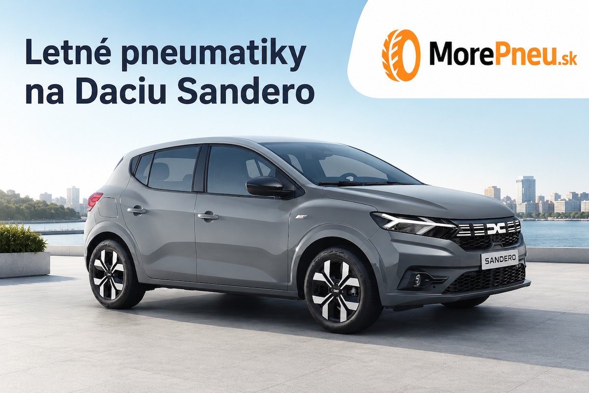 Letné pneumatiky na Daciu Sandero — odporúčané rozmery a modely
