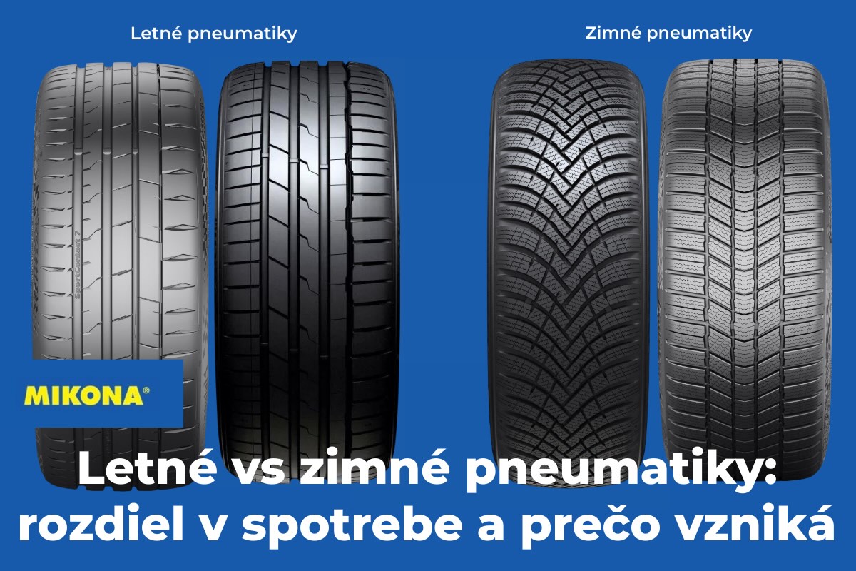 Porovnanie letných a zimných pneumatík Porovnanie letných a zimných pneumatík – rozdiel v dezéne a vplyv na spotrebu paliva
