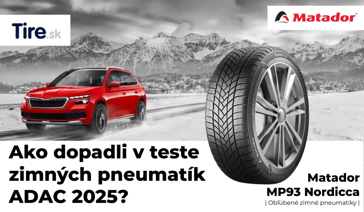 Zimné pneumatiky Matador MP93 Nordicca v teste ADAC 2025: zimná pneumatika so spoľahlivým výkonom na snehu a priaznivou cenou. Zistite výsledky a ponuku na Tire.sk.