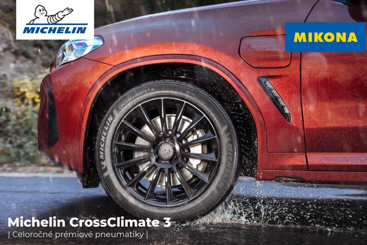 Michelin CROSSCLIMATE 3 je špičková celoročná pneumatika určená pre osobné vozidlá, ktorá ponúka bezpečnú a komfortnú jazdu počas celého roka.