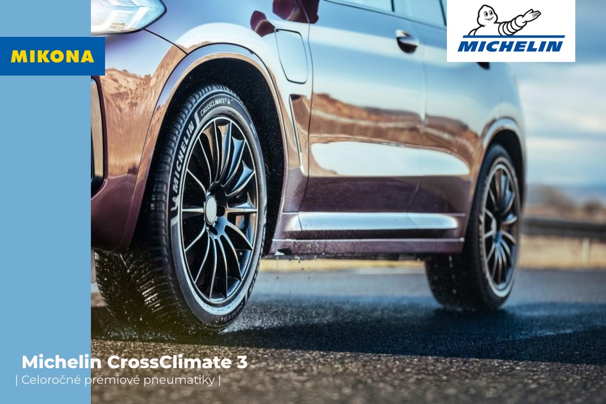 Michelin CrossClimate 3 predstavuje najnovšiu generáciu celoročných pneumatík, ktoré spájajú výhody letného aj zimného obutia v jednom modeli.