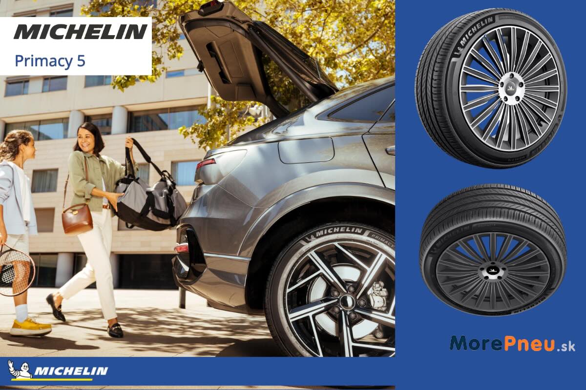 Michelin Primacy 5 sú určené pre vodičov, ktorí hľadajú kombináciu dlhej životnosti, nízkej hlučnosti a vysokej bezpečnosti na suchej aj mokrej vozovke.