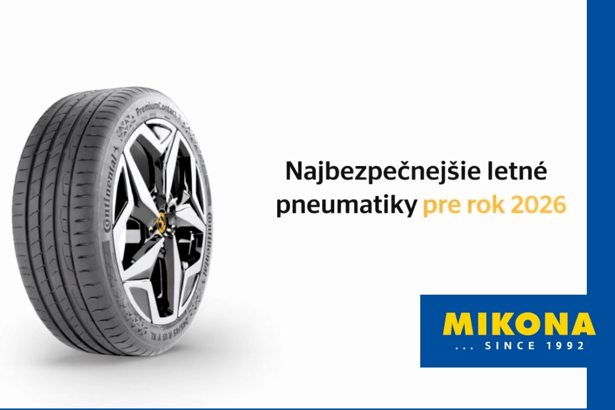 Najbezpečnejšie letné pneumatiky 2026 podľa testu ADAC – jazda na mokrej vozovke
