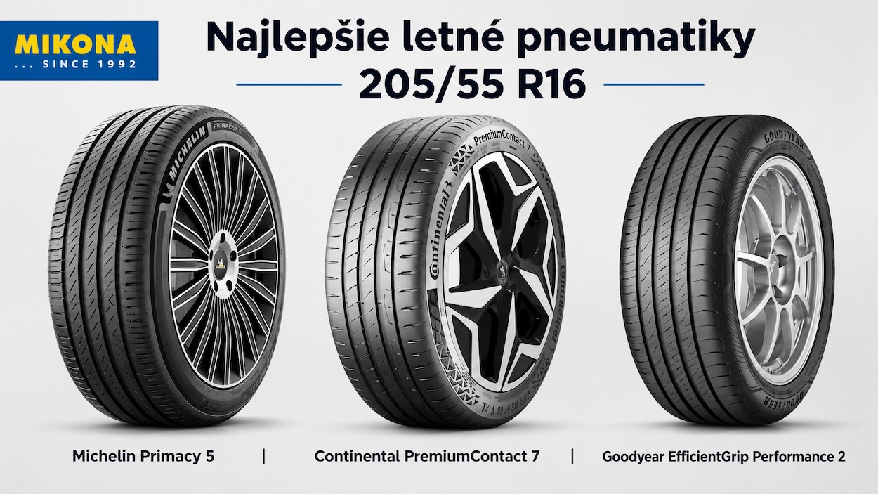 Najlepšie letné pneumatiky 205/55 R16