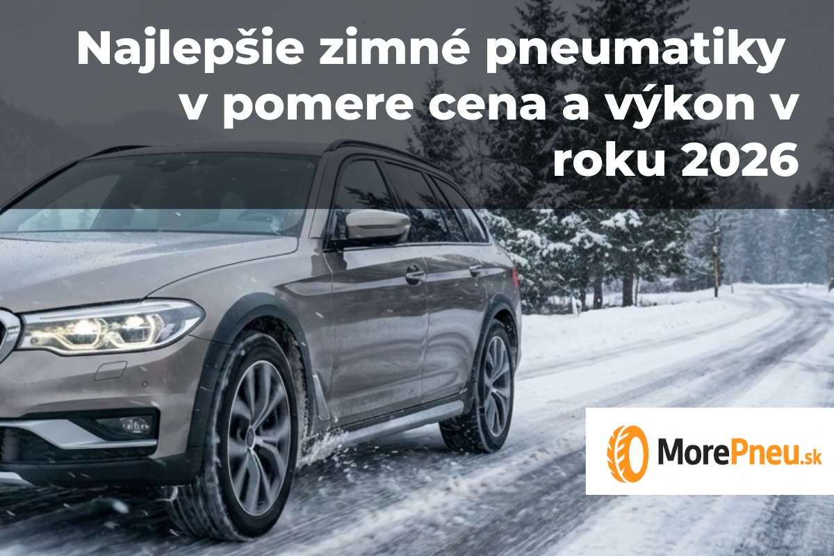 Najlepšie zimné pneumatiky 2026 – auto ide v zimných podmienkach s kvalitnými pneumatikami