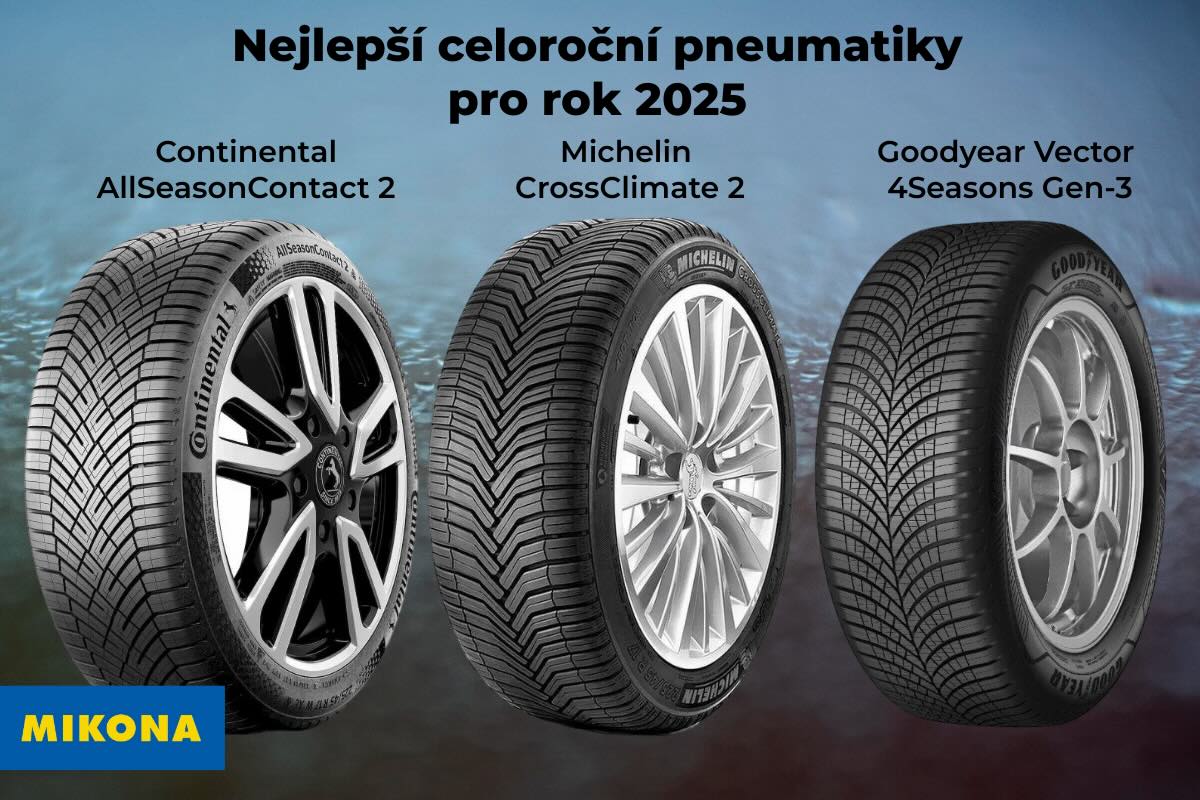 Nejlepší celoroční pneumatiky 2025. Autor - Mikona