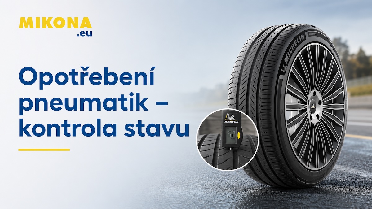 Opotřebení pneumatik – kontrola stavu