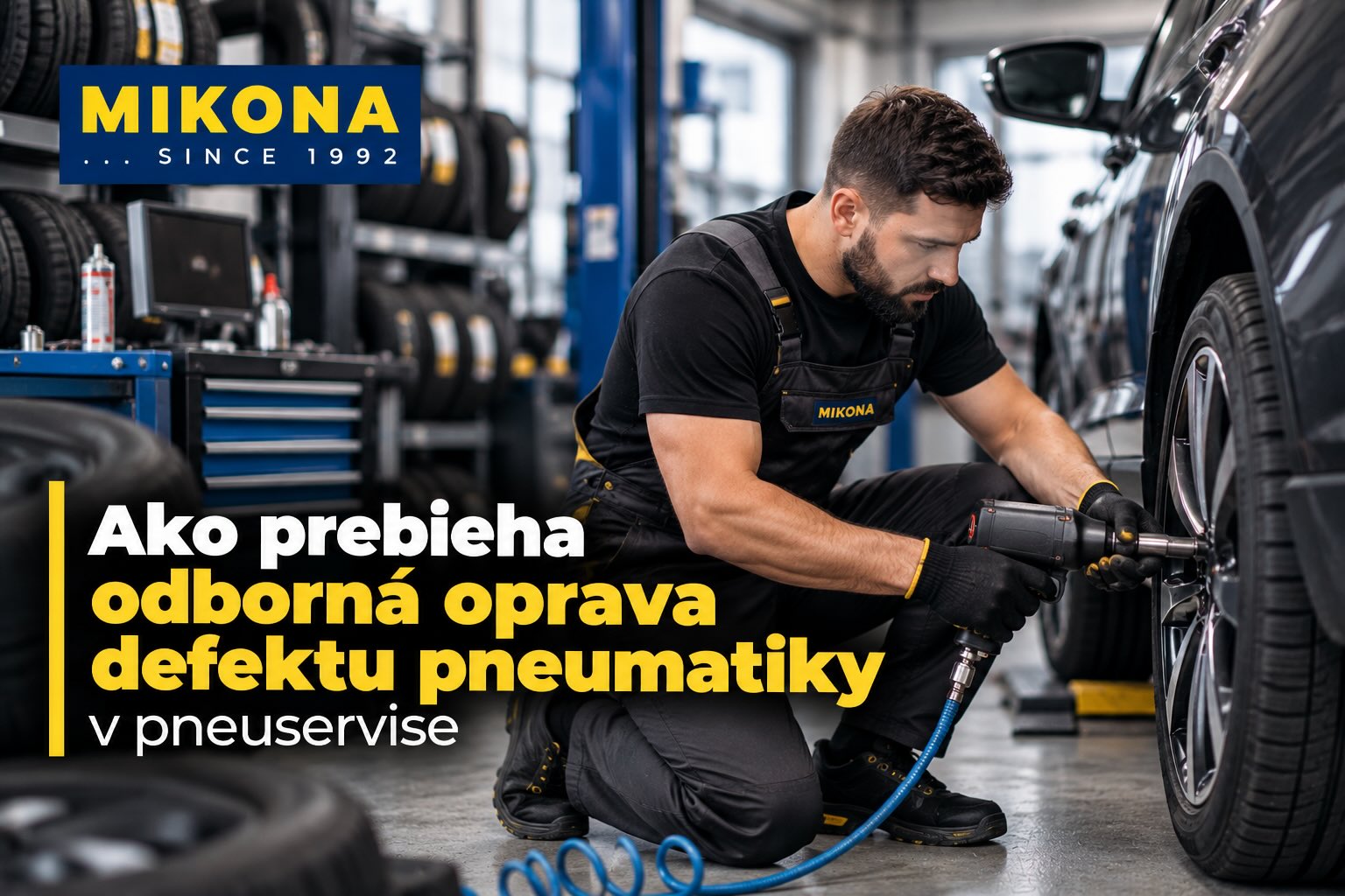 Ilustračná fotografia k postupu opravy pneumatiky