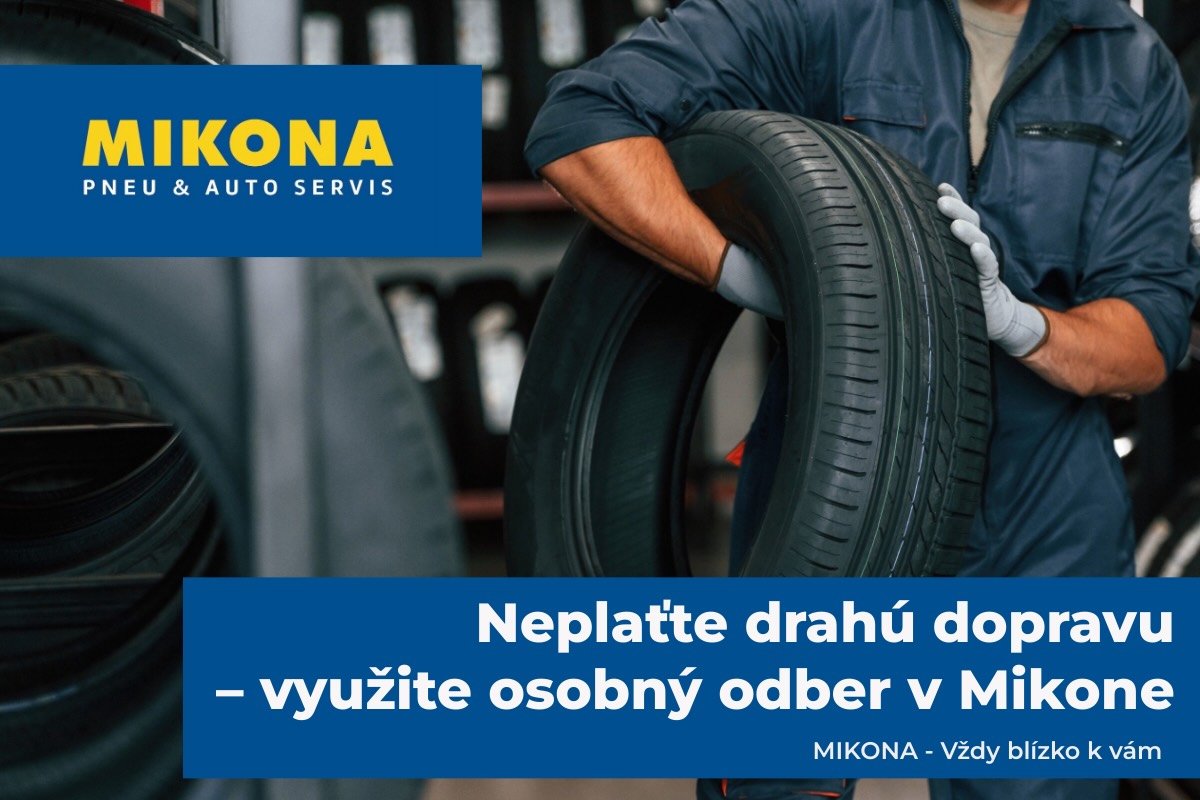 Neplaťte drahú dopravu – využite osobný odber pneumatík v Mikone Mechanik nesie pneumatiku – osobný odber pneumatík v Mikone, ušetrite na doprave