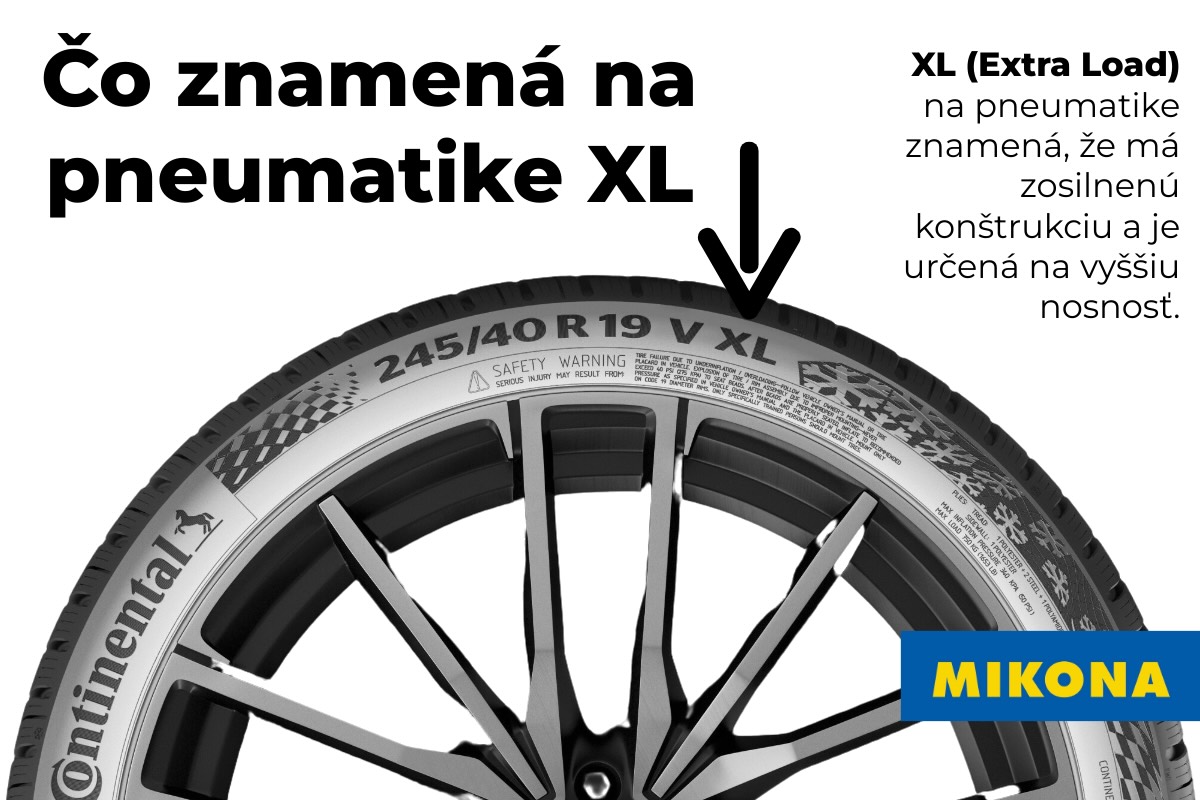 Zistite, čo znamená označenie XL (Extra Load) na pneumatike a kedy je vhodné použiť zosilnenú verziu.