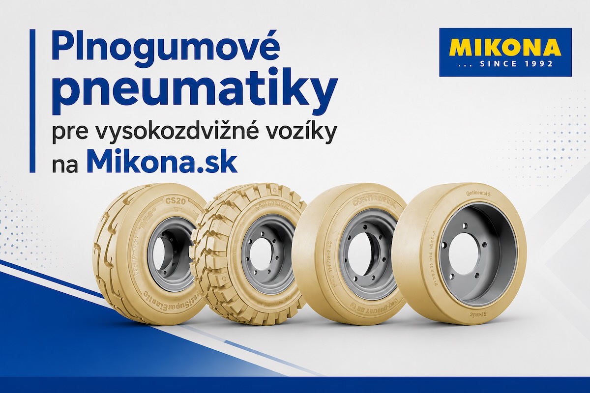 Plnogumové superelastické pneumatiky pre vysokozdvižné vozíky – Mikona.sk