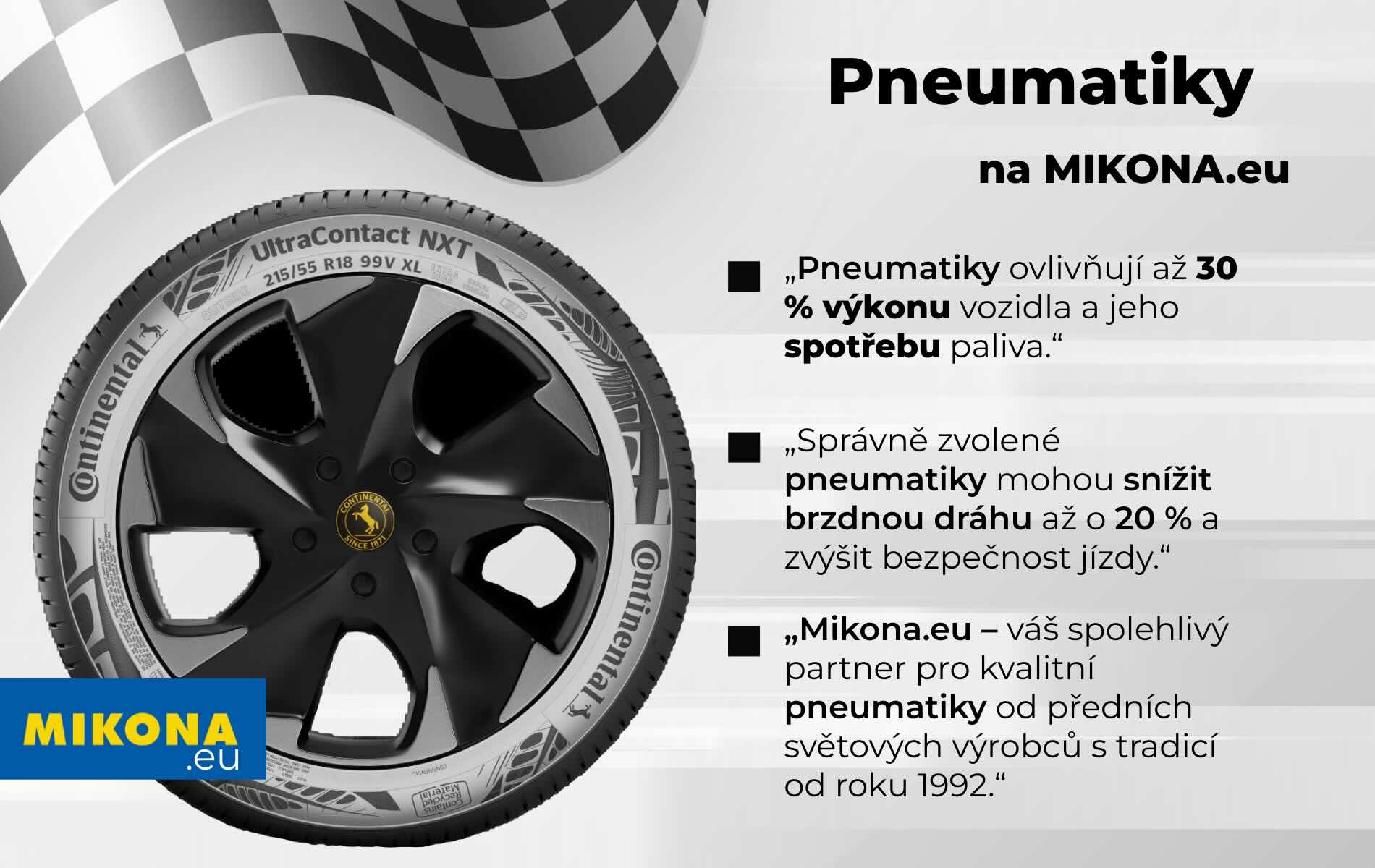 Pneumatiky Pneumatiky. Autor - Mikona.eu