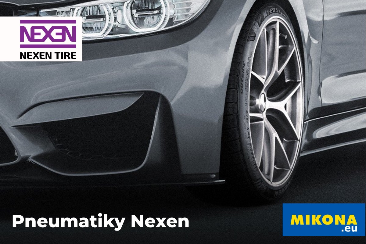 Pneumatiky Nexen na modernom osobnom automobile – detail kolesa a dezénu, ilustračná fotografia pre ponuku pneumatík Nexen na Mikona.eu