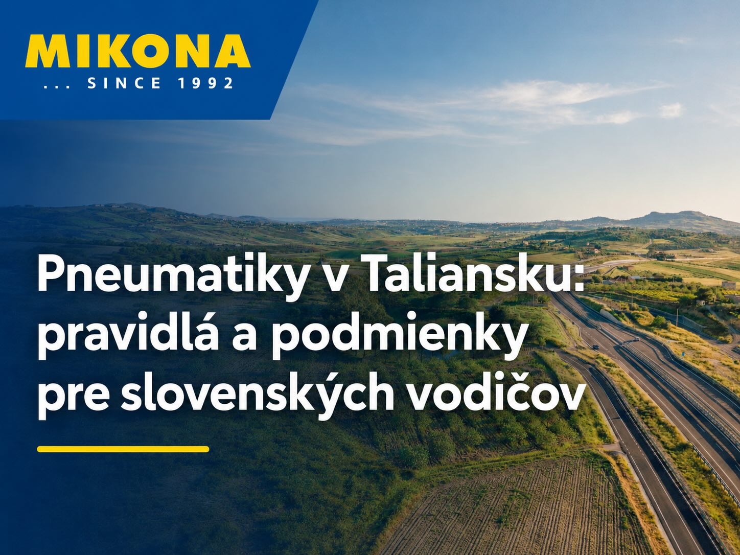 Pneumatiky v Taliansku – pravidlá a podmienky pre slovenských vodičov