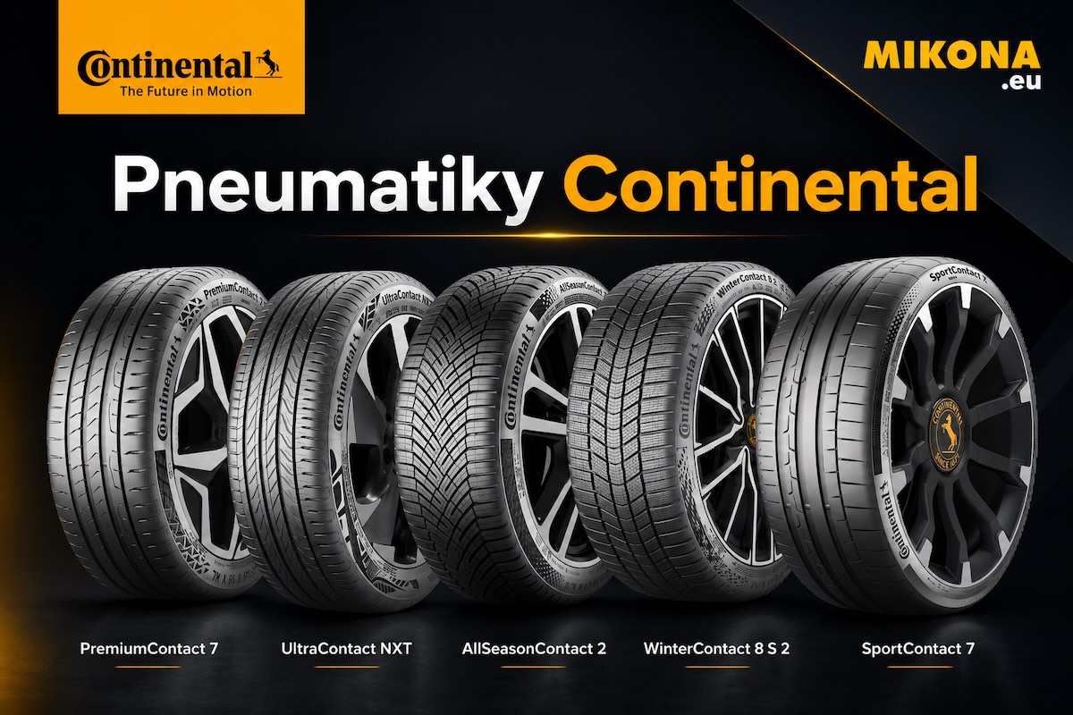 Pneumatiky Continental – letní, zimní i celoroční modely s různými směsovými technologiemi