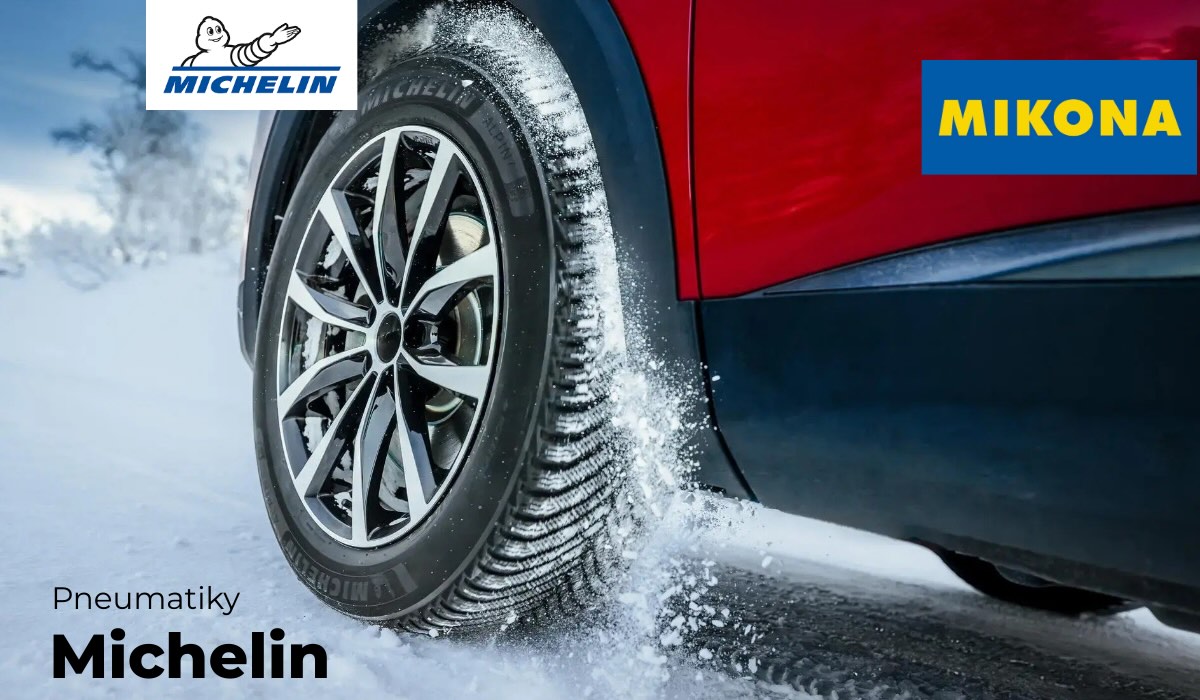 Pneumatiky Michelin s moderným dezénom pre bezpečnú jazdu.
