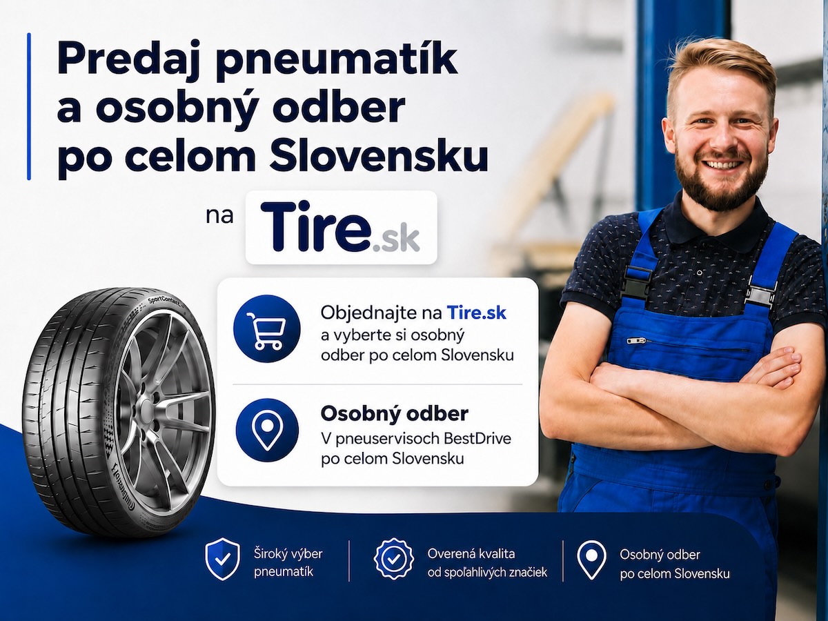 Predaj pneumatík a osobný odber po celom Slovensku – BestDrive a Tire.sk