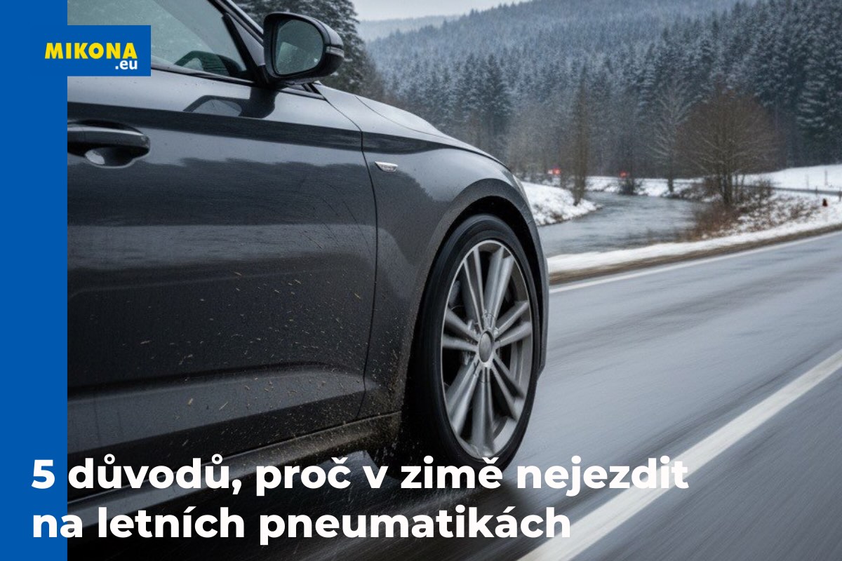 Letní pneumatiky v zimě – rozdíl je v chování na studené vozovce