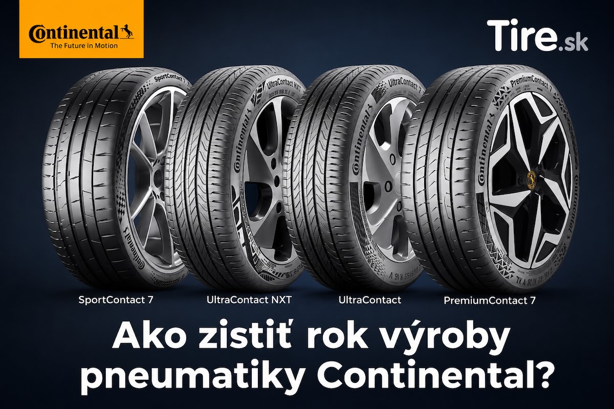 Rok výroby pneumatiky Continental – DOT kód na bočnici pneumatiky