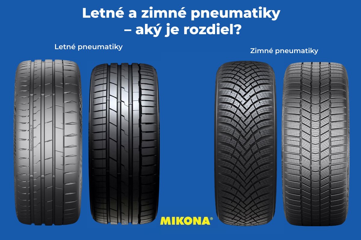 Rozdiel medzi zimnou a letnou pneumatikou Detail dezénu letnej pneumatiky so širokými obvodovými drážkami a pevnými blokmi pre presné riadenie, nízky valivý odpor a dobrý výkon v teple.