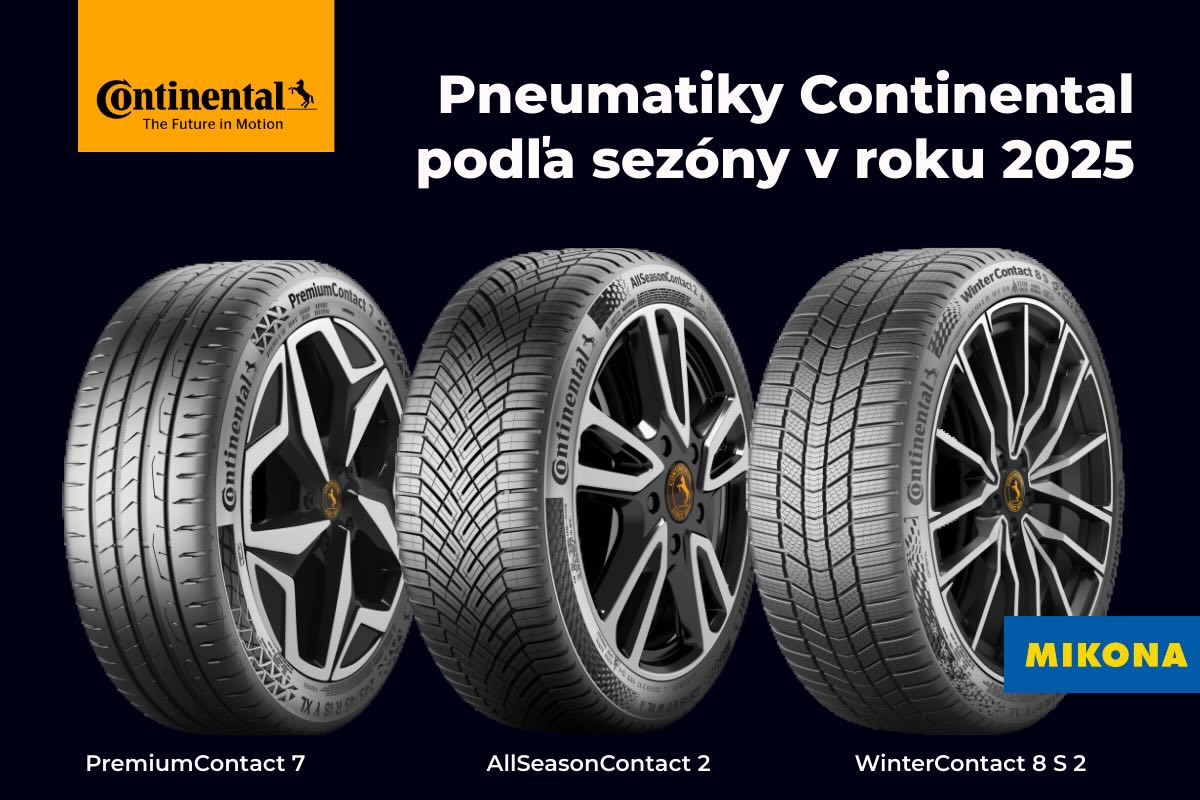 Všetko o pneumatikách Continental na každú sezónu na jednom mieste.