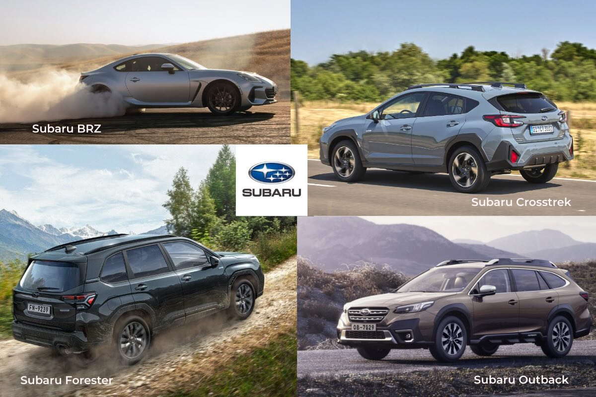Modely značky Subaru