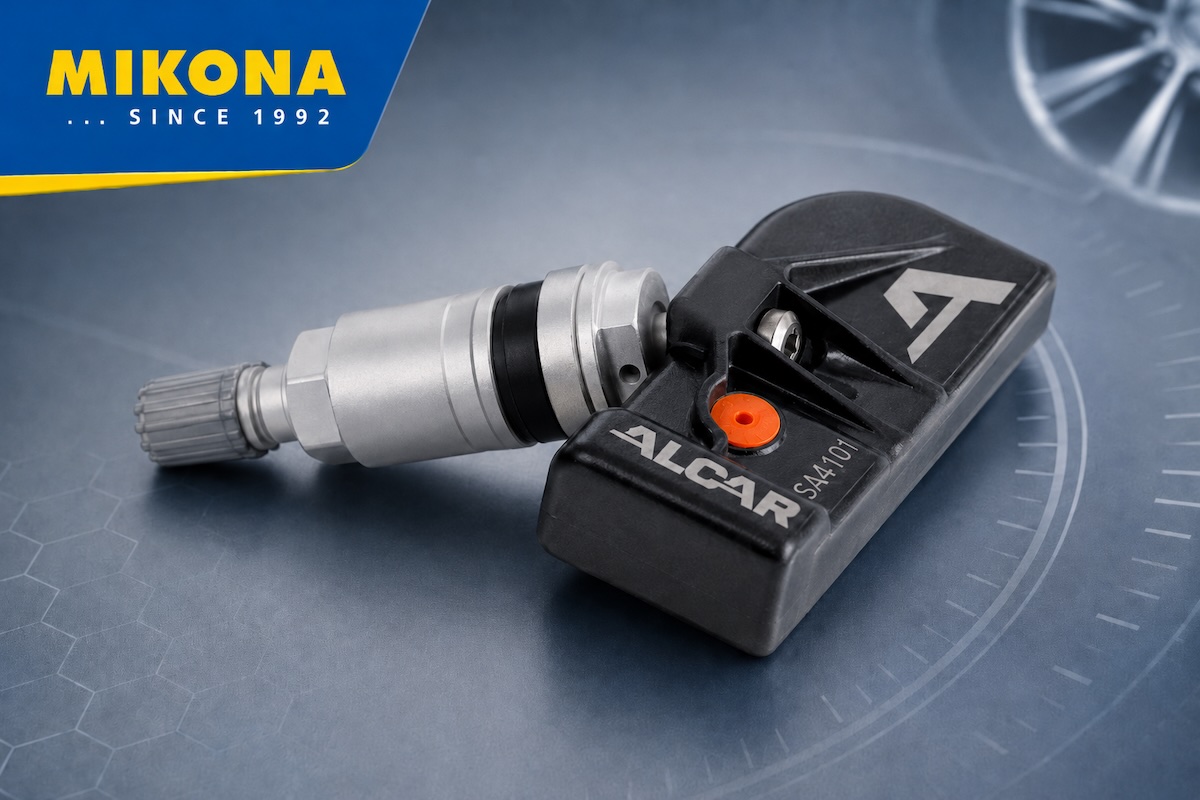TPMS ventil – detail senzora v disku – Mikona.sk TPMS ventil v detaile – senzor tlaku pneumatiky – Mikona.sk