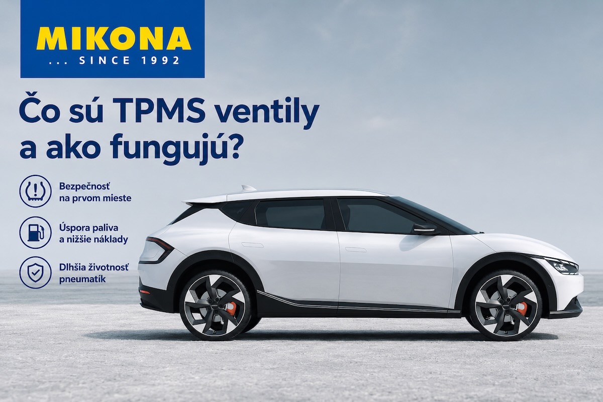 TPMS ventily – čo sú a ako fungujú. Praktický sprievodca pre vodičov. Autor: Mikona