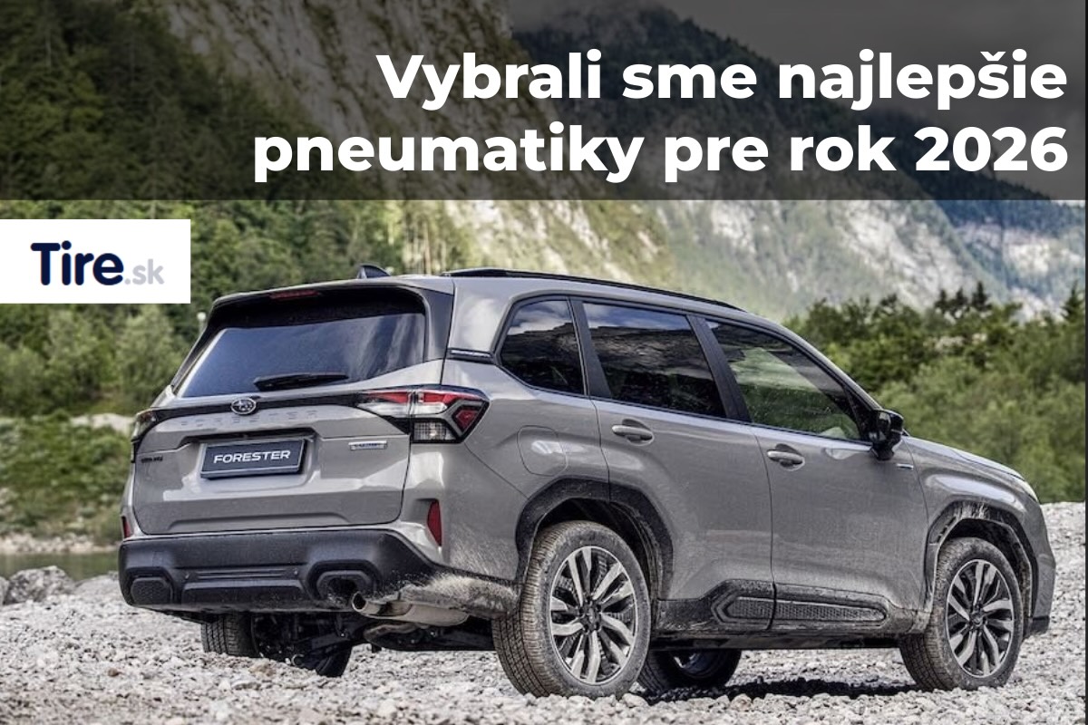 Vybrali sme najlepšie pneumatiky pre rok 2026 – auto na ceste s kvalitnými pneumatikami