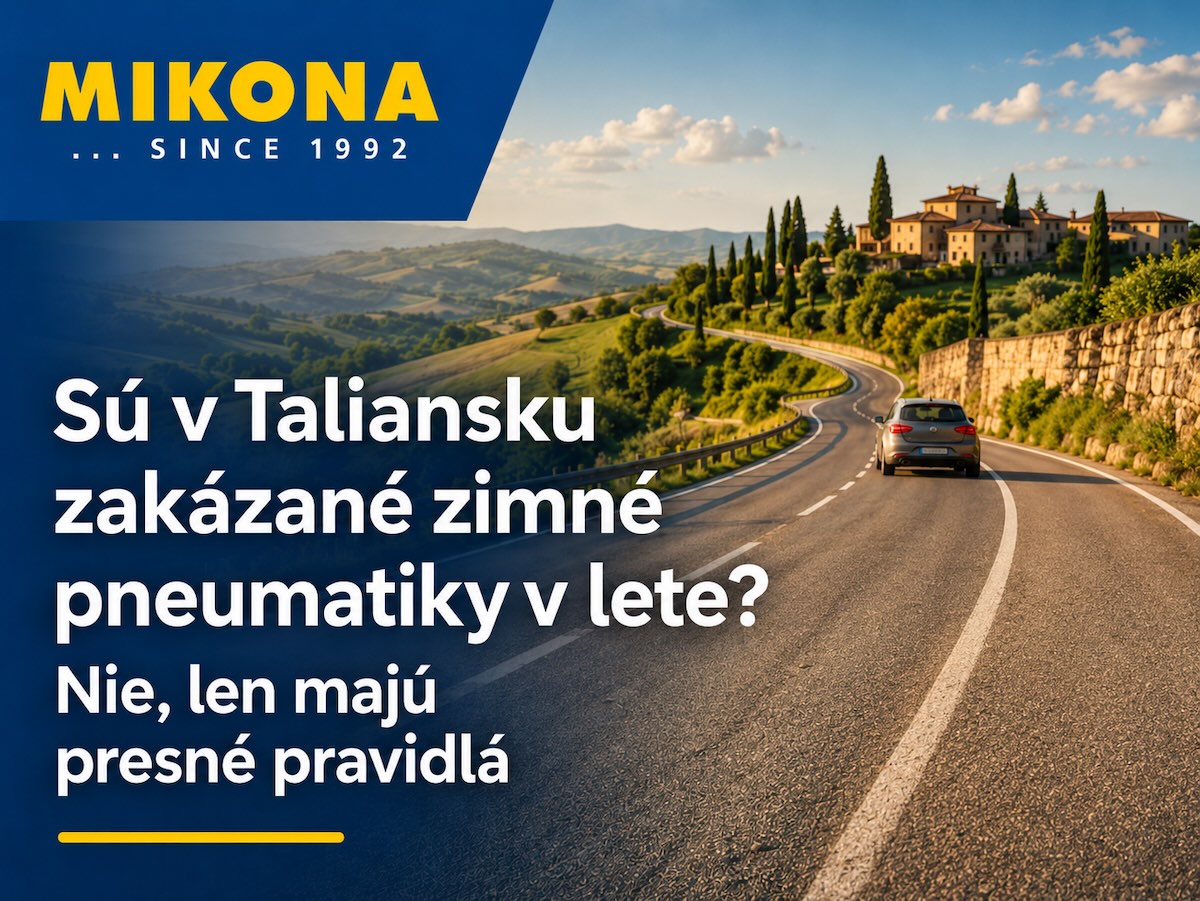 Sú v Taliansku zakázané zimné pneumatiky počas leta? Nie, len majú presné pravidlá