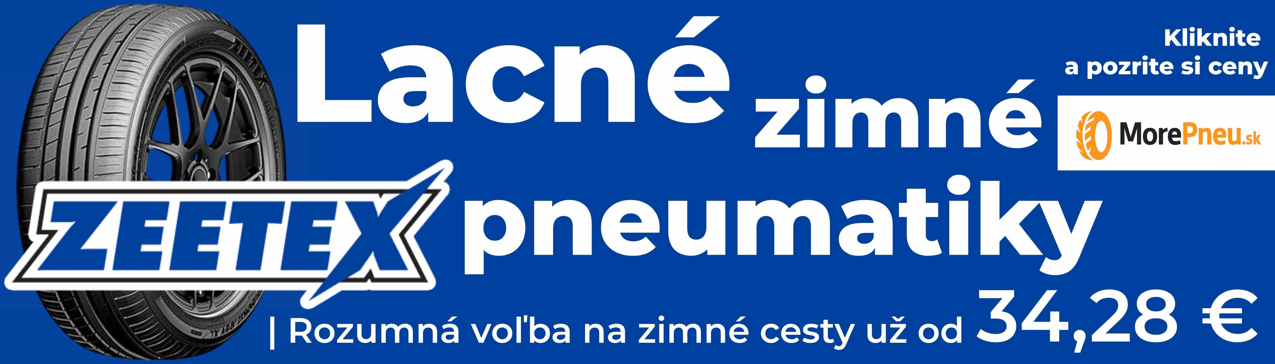 Lacné zimné pneumatiky ZEETEX za výborné ceny