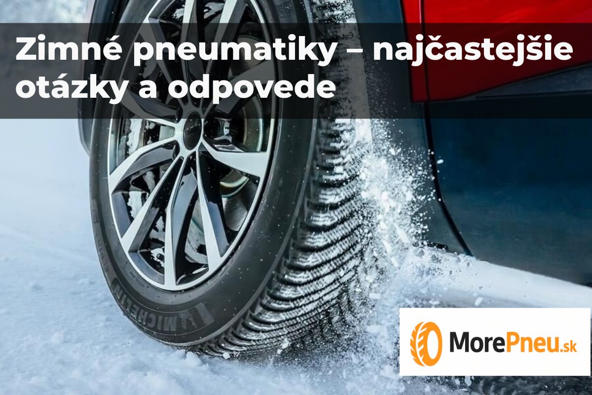 Auto na zasneženej ceste – správne obuté zimné pneumatiky pre bezpečnú jazdu v zime